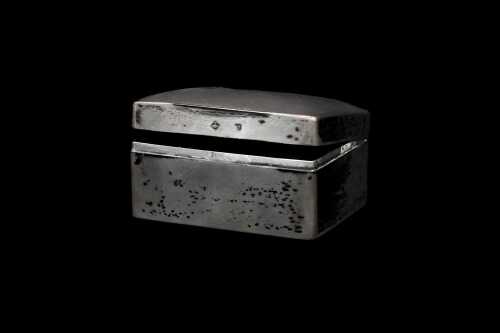 English sterling silver casket, weight 106g