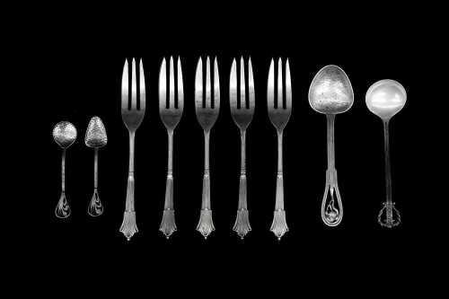 Sterling silver cutlery including Australian, weight 120g