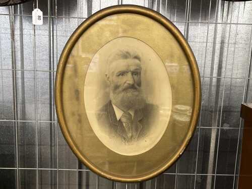 Alfred Bock (1834-1921), portrait of a man, late 19th century. Carbo-platinite photographic print on paper