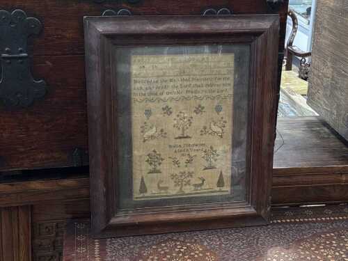 Regency sampler by Stella Mitchener, 1814