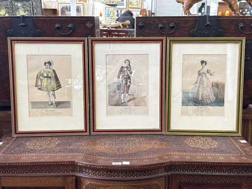 Antique Barber of Seville character prints after Alexandre-Marie Colin and Louis Stanislas Marin-Lavigne (3)