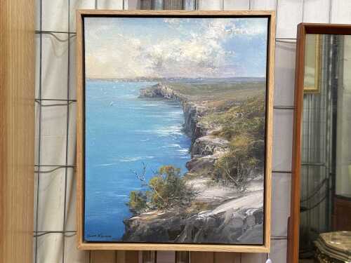 Chris Kandis (1966- ), North Head, Sydney, Manly, 2024. Oil painting on canvas