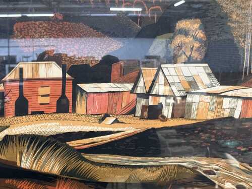 Kenneth Jack (1924- ), Deserted Cottage, Gaffney's Creek, editioned screenprint on paper, ed. 26/38