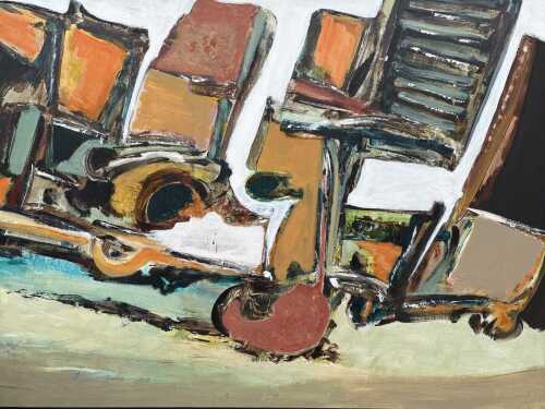 Peter Kreet (1937- ), Last of the Laura 2016, acrylic painting on board