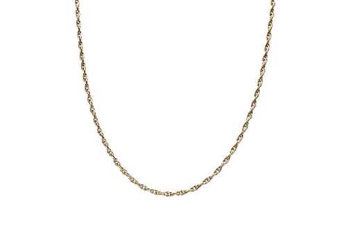 A rope link necklace in 9 carat yellow gold