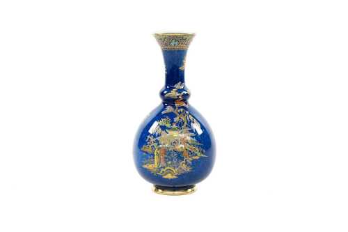 Carlton Ware 'Chinese Figures' porcelain vase