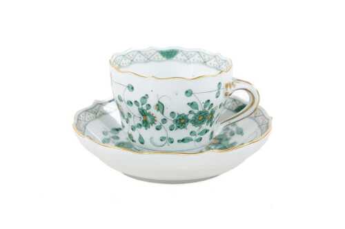 Meissen hand painted porcelain duo