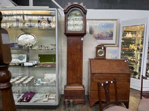 George III oak longcase clock by Henry Baker of Boughton