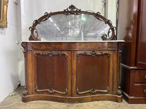 Victorian walnut credenza