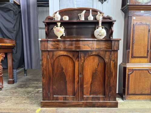 Victorian rosewood chiffonier, c.1860s