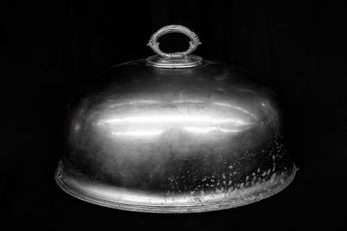Victorian James Dixon and Sons silver plated serving cloche
