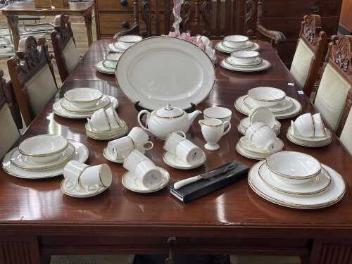 Wedgwood 'Cavendish' porcelain dinner setting and tea set for eight