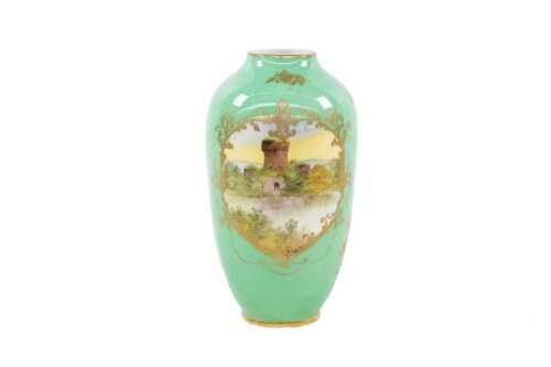 Antique Royal Doulton 'Ross Castle' porcelain vase