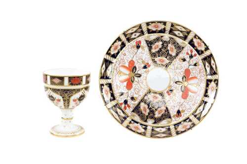 Two vintage Royal Crown Derby Imari porcelain pieces