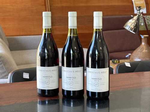 Three Chestnut Hill 2013 Nebbiolo wines