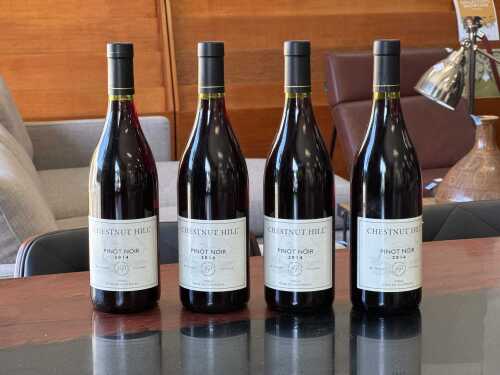 Four Chestnut Hill 2014 Pinot Noir wines