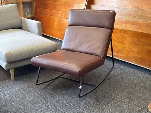 Freedom brown rocking chair