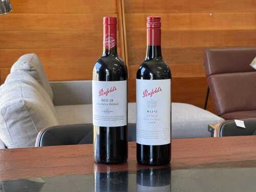 Two Penfolds Shiraz wines