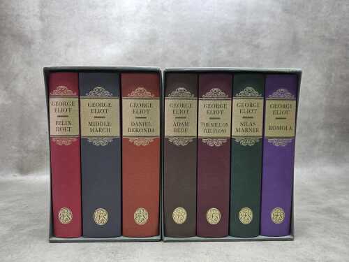 Two Folio Society 'George Eliot: Complete Novels' sets in slipcases