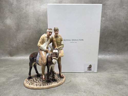 Royal Doulton Bunnykins limited edition Simpson and His Donkey, ed. 274/400. With certificate and box
