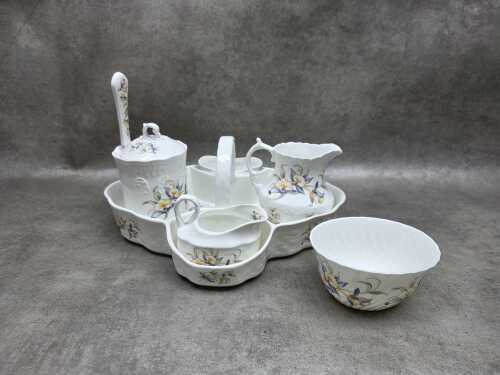 Aynsley 'Just Orchids' porcelain breakfast set