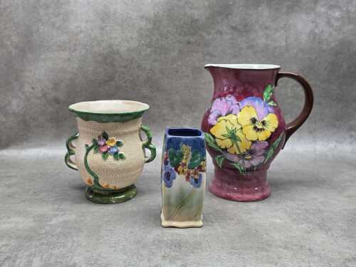 Three Art Deco English ceramics