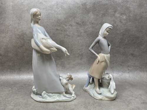 Two Lladro porcelain figures
