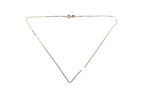 A broken S link necklace in 9 carat yellow gold.