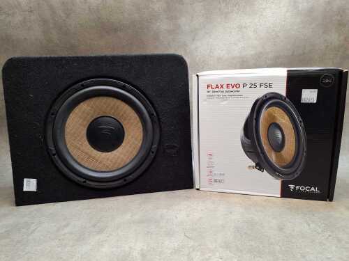 Flax EVO 10" subwoofer, mounted in enclosure