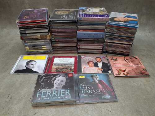 Classical music CDs, including Deutsche Grammophon, Decca
