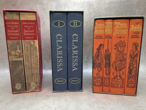 Three Folio Society seventeenth century book sets