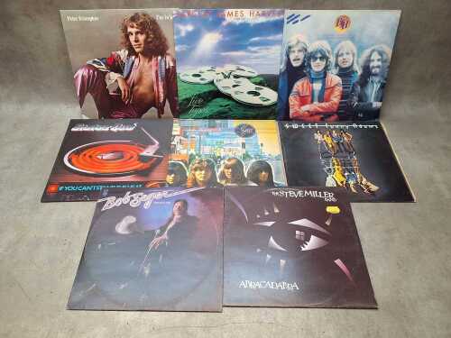 Eight Rock vinyl records