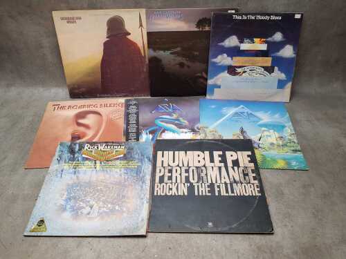 Eight Prog and Heavy Rock vinyl records