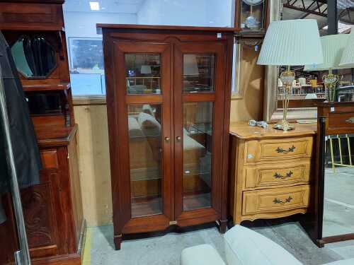 Timber display cabinet