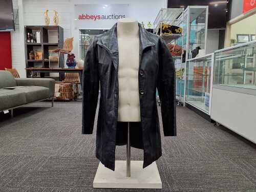 RAW Original Leatherwear black leather coat