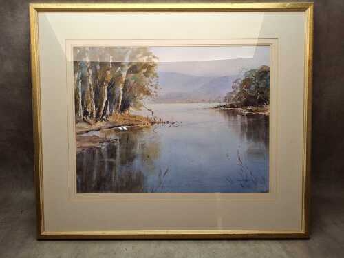 June Morgan, Peaceful Moments. Watercolour painting on paper