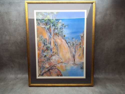 Margaret Brown, Another Waterhole, Douglas. Watercolour and gouache painting on paper