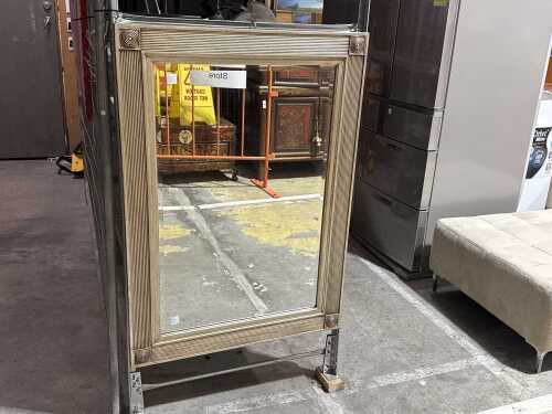 Rectangular framed wall mirror