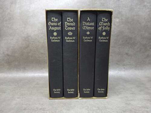 Two Folio Society Barbara W. Tuchman book sets