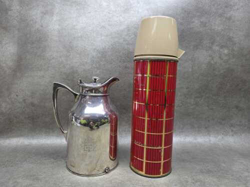 Two 'Thermos' flasks including a Super Thermos Stronglas
