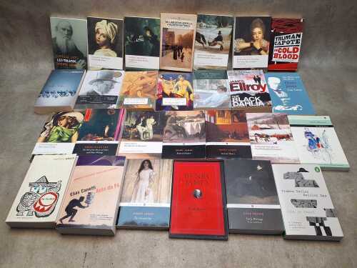 Mostly English and American literature books, including Oxford and Penguin Classics