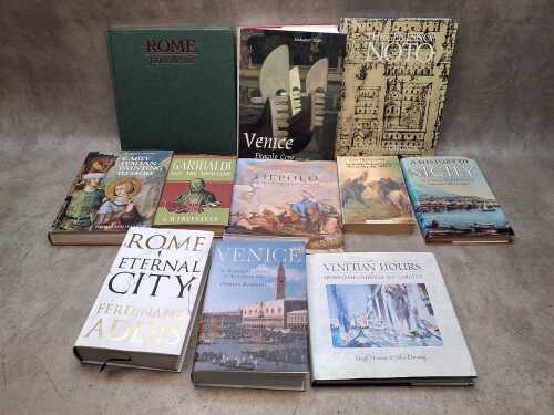 Italian cultural history books, including 'Venice: Fragile City'