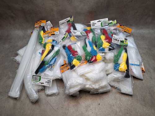 Green leaf and Nylon cable ties. NEW STOCK