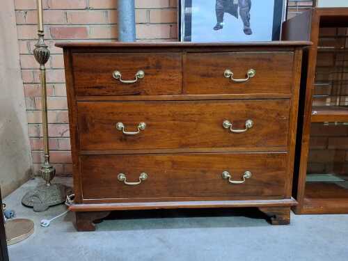 Timber four-drawer chest