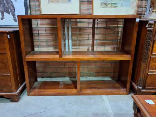 Timber open shelving unit