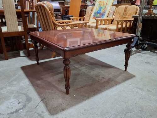WM Wood Carvings timber coffee table