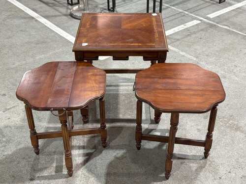 Set of three tables