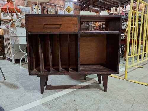Timber record cabinet