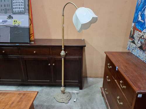 Brass floor lamp