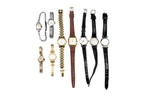 Collection of nine ladies watches